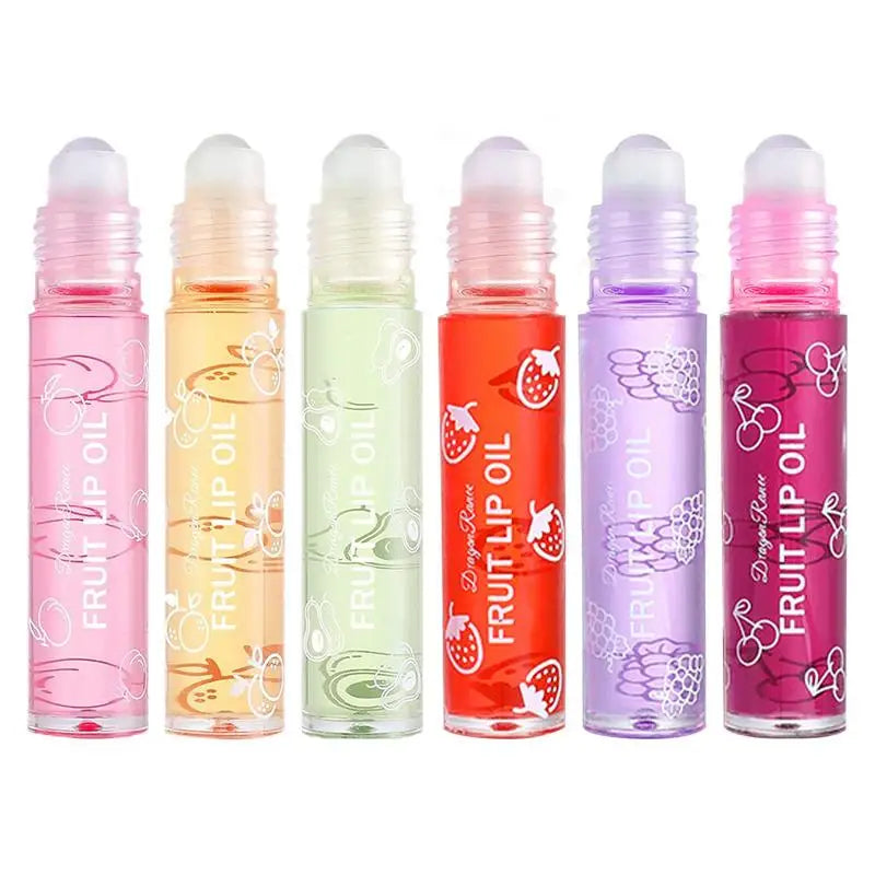 1pcs Fruit Lip Gloss Transparent Lip Oil Moisturizing Reducing Lip Lines Nourishes Lips Long-lasting Liquid Lip Cosmetics