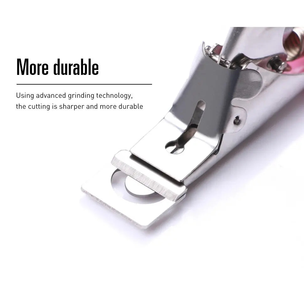 1pcs Nail Tips nail cutter type U Stainless Steel nail clipper for acrylic nails pedicure tools professional coupe capsule ongle