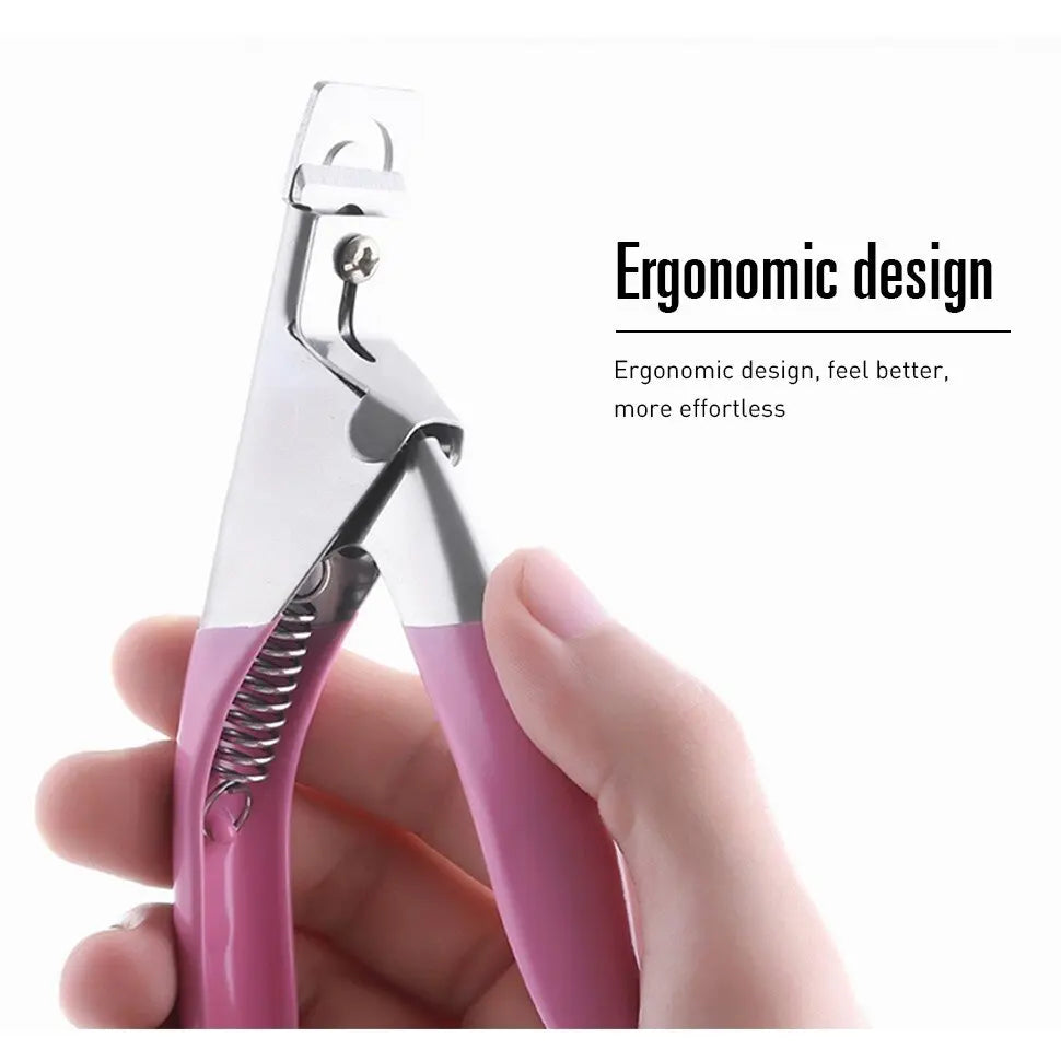 1pcs Nail Tips nail cutter type U Stainless Steel nail clipper for acrylic nails pedicure tools professional coupe capsule ongle